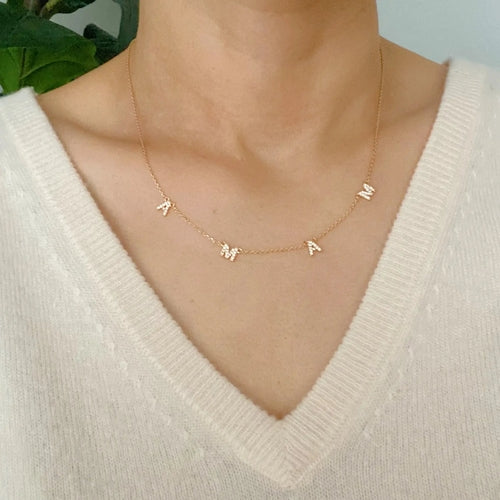 Collar "Mama" con Circonia - Regalo Especial para Mamá