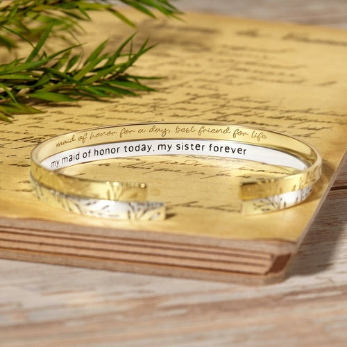 Pulsera Personalizada para Damas de Honor - Regalo de Boda
