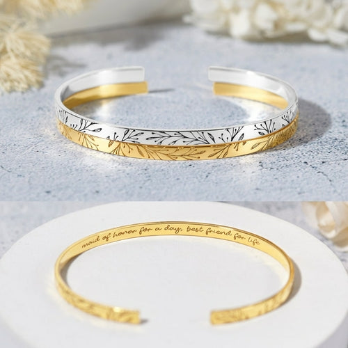 Pulsera Personalizada para Damas de Honor - Regalo de Boda